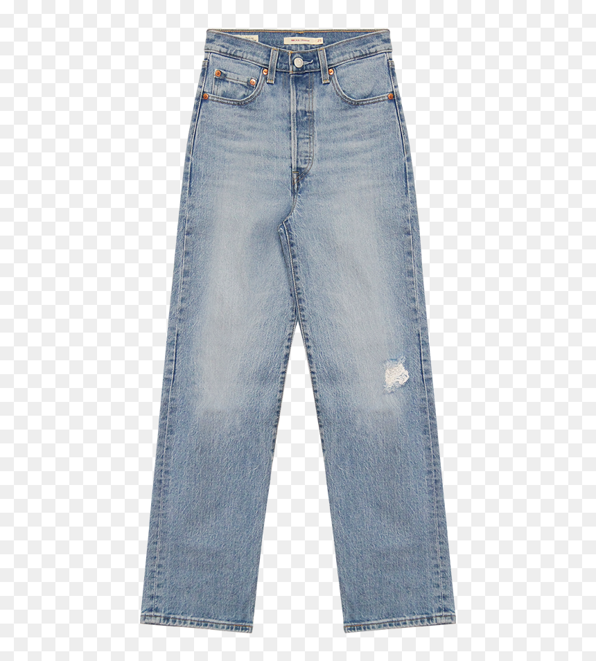 Levi"s Womens Ribcage Straight Ankle, Tango Blue - Pocket, HD Png Download - ribcage png