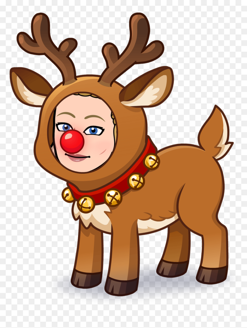 Reindeer Bitmoji, HD Png Download - bitmoji png