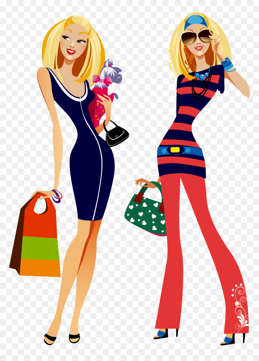 Thumb Image - Women Free Fashion Vector, HD Png Download - compras png