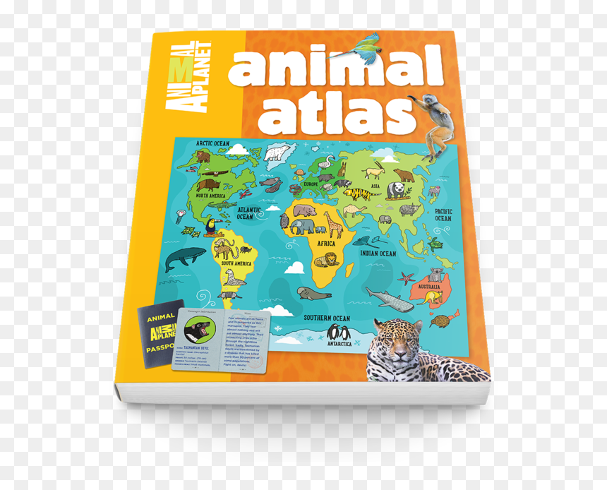 Transparent People Reading Png - Atlas Wild Animals Book, Png Download - animal planet logo png