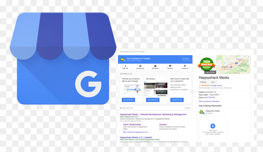 Google My Business Logo 2019, HD Png Download - google my business logo png