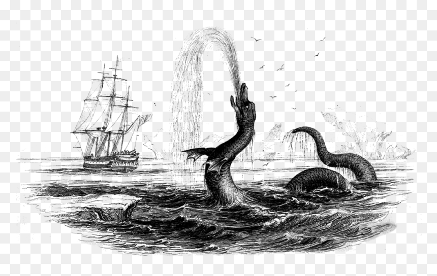 Sea Serpent Hans Egede, HD Png Download - sunken ship png