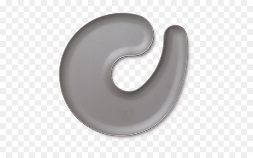 1handplate Small Matt Grey Plate With A Hole For A - Crescent, HD Png Download - plate icon png