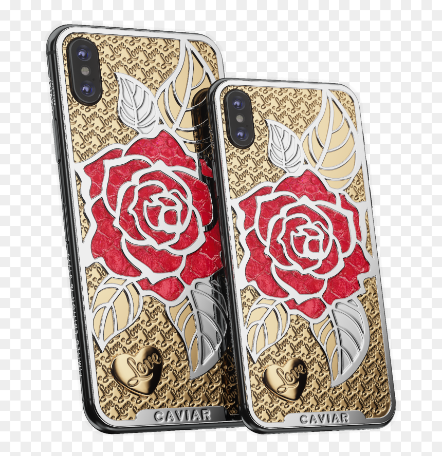 Caviar Iphone Xs Love Rose - Smartphone, HD Png Download - rose thorns png