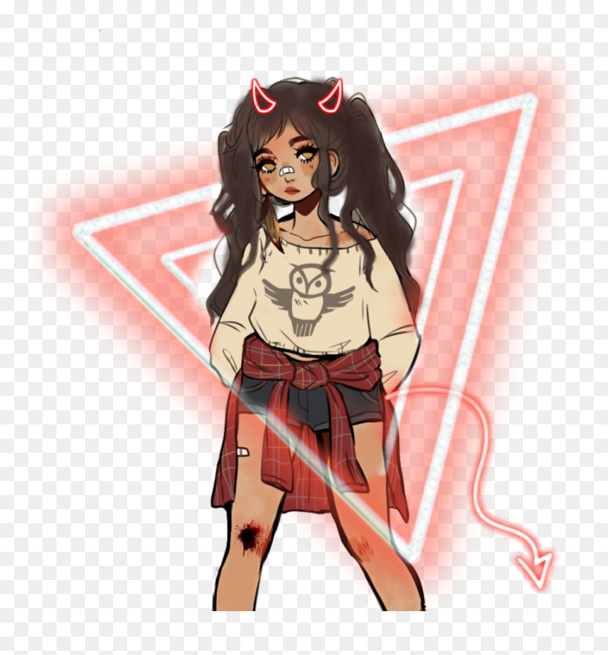 #sangue #diabinho - Cute Drawings Of Girls, HD Png Download - sangue png