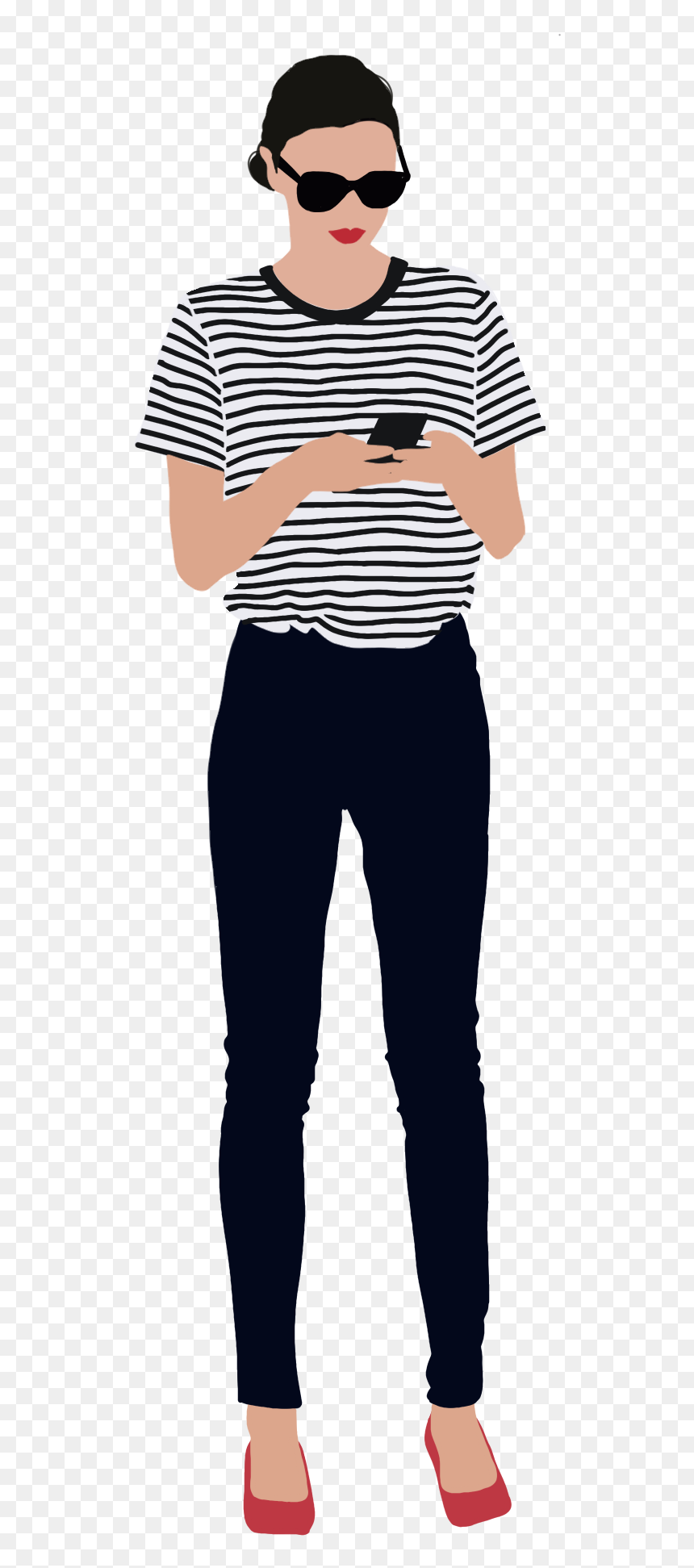 Flat People Illustration Png, Transparent Png - architecture entourage png