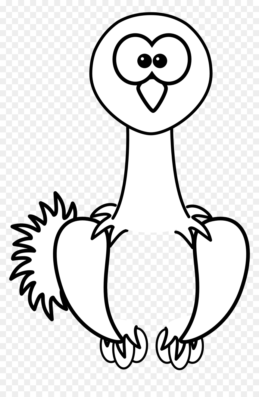 Cliparts For Free Download Coral Clipart Easy Cartoon - Ostrich Cartoon Clipart, HD Png Download - corals png