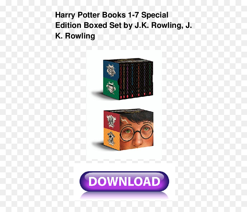 Harry Potter Sets Book, HD Png Download - harry potter books png