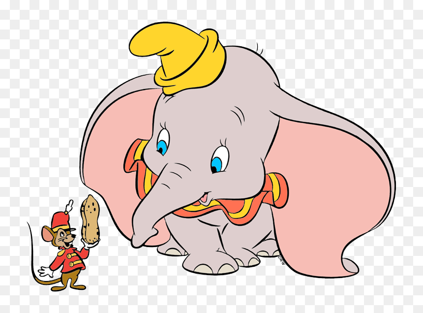 And Mammoths,nose,clip Art,indian Art - Transparent Background Cartoon Clipart Dumbo, HD Png Download - elephant vector png