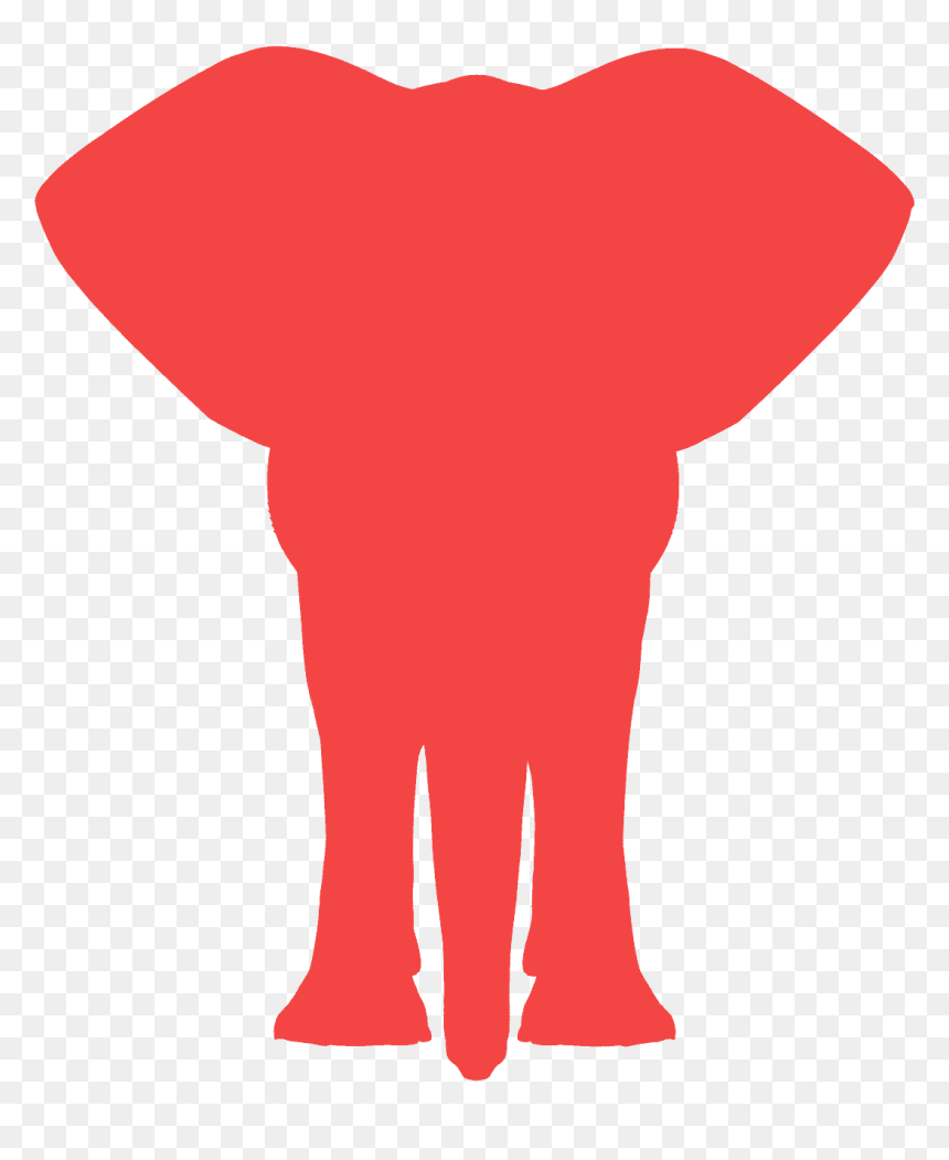 Elephant Silhouette Clipart, HD Png Download - elephant vector png