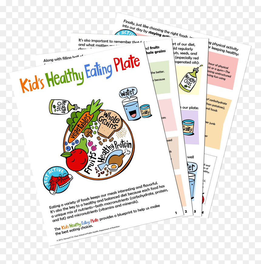 Download Kid"s Healthy Eating Plate Guide - Kids Healthy Eating Plate, HD Png Download - fat kid png