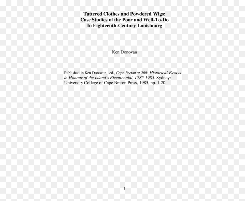 Document, HD Png Download - powdered wig png