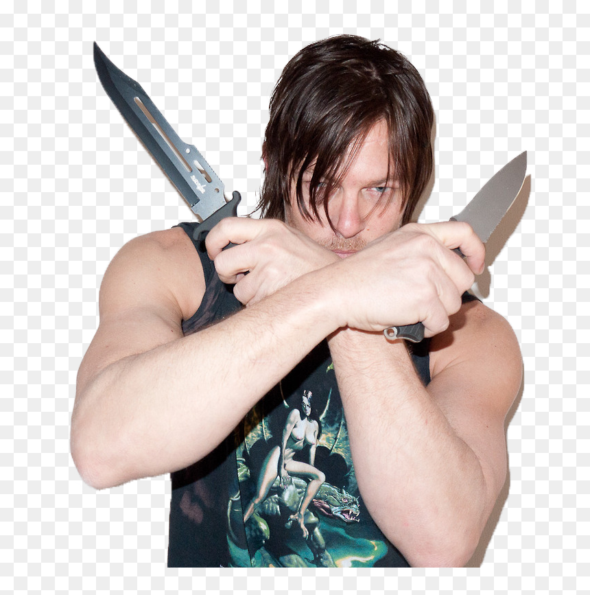 Walking Dead Daryl Dixon Sketch, HD Png Download - norman reedus png