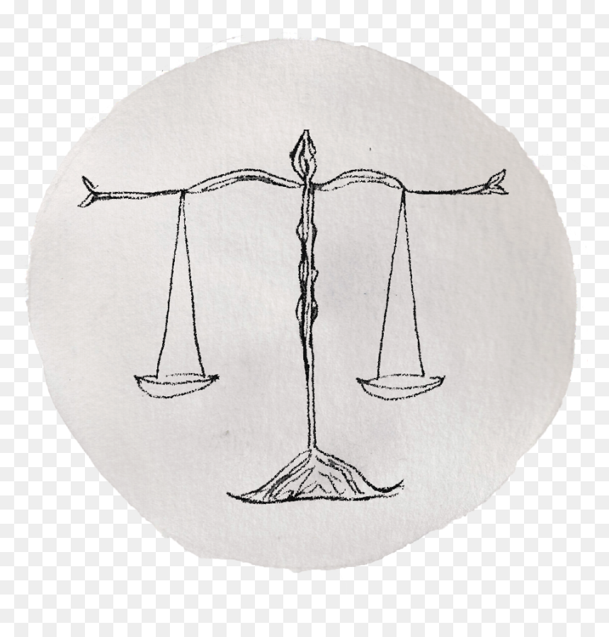 Libra - Sketch, HD Png Download - libra scale png