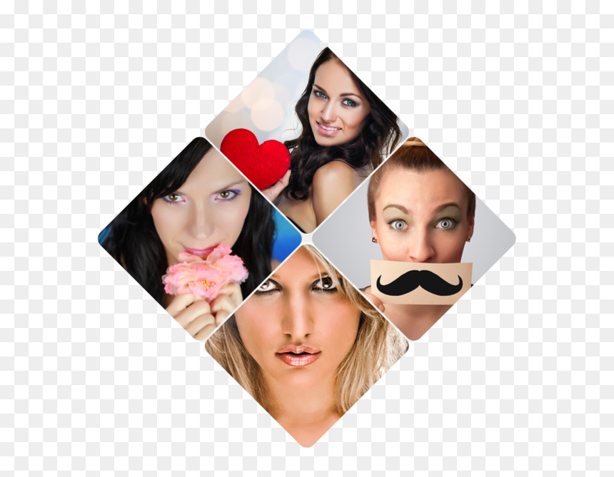 4 Transparent Diamonds Png - Rombos En Collage, Png Download - nariz png