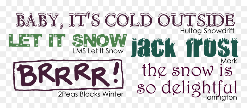 Transparent Jack Frost Clipart - Calligraphy, HD Png Download - snowdrift png