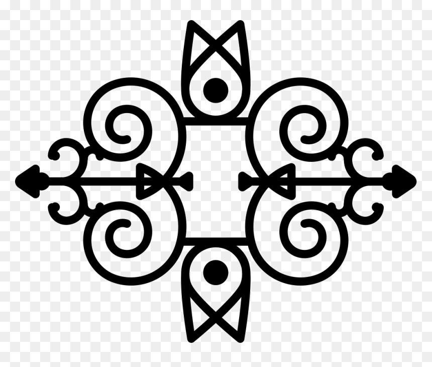 Floral Design Variant With Vines And Lines - Portable Network Graphics, HD Png Download - floral lines png