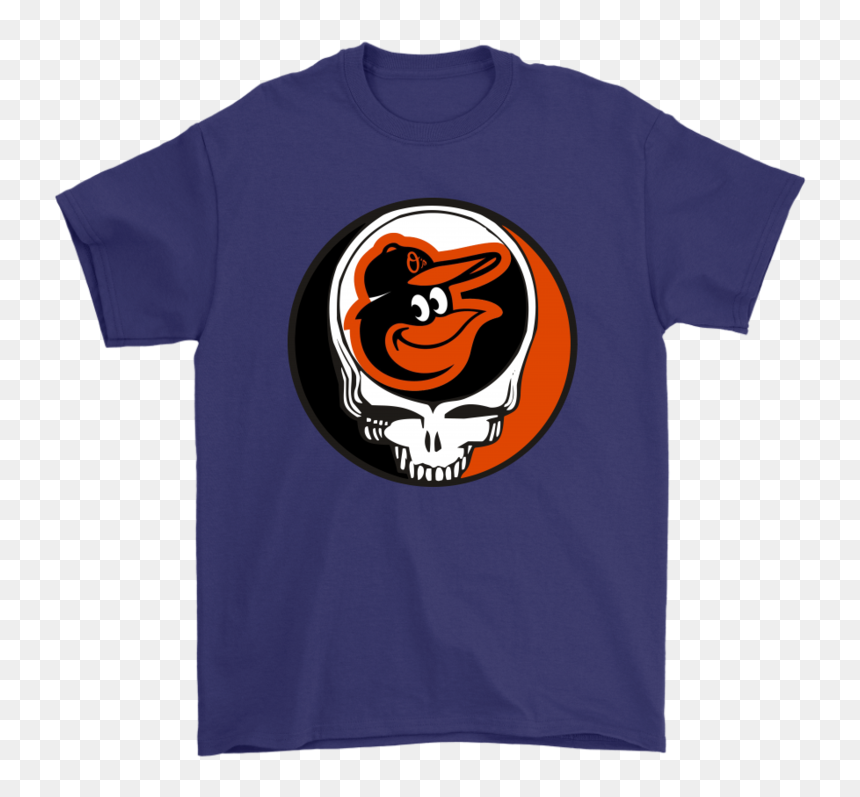 Baltimore Orioles The Grateful Dead Baseball Mlb Mashup - Shirt, HD Png Download - orioles png