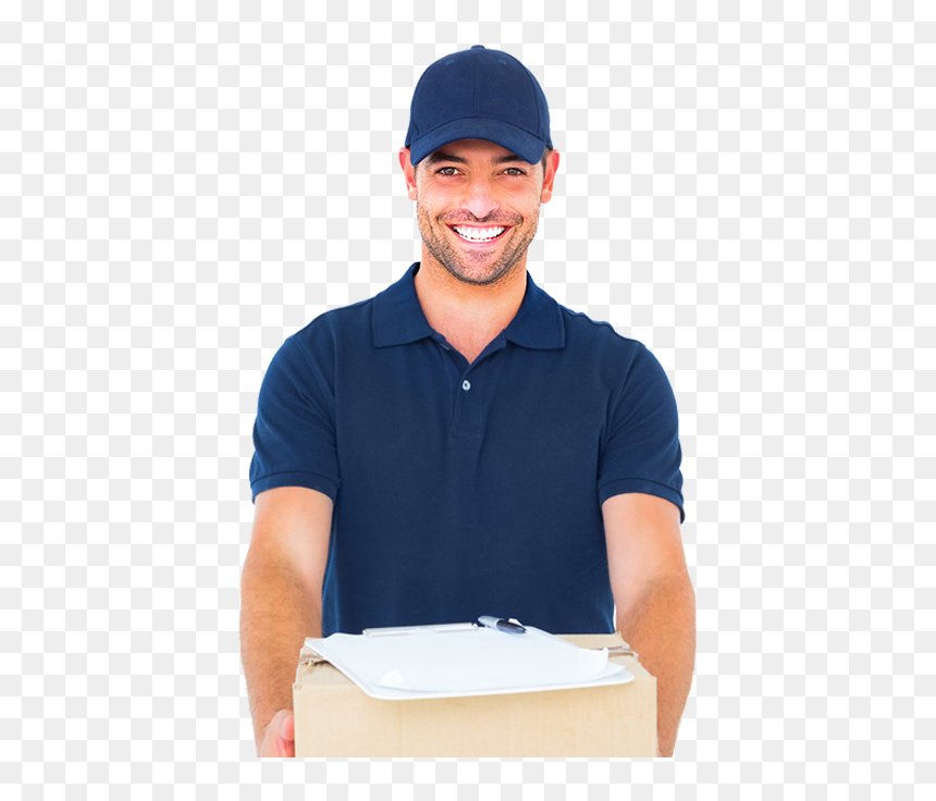 Baseball-cap - Handsome Courier, HD Png Download - delivery man png