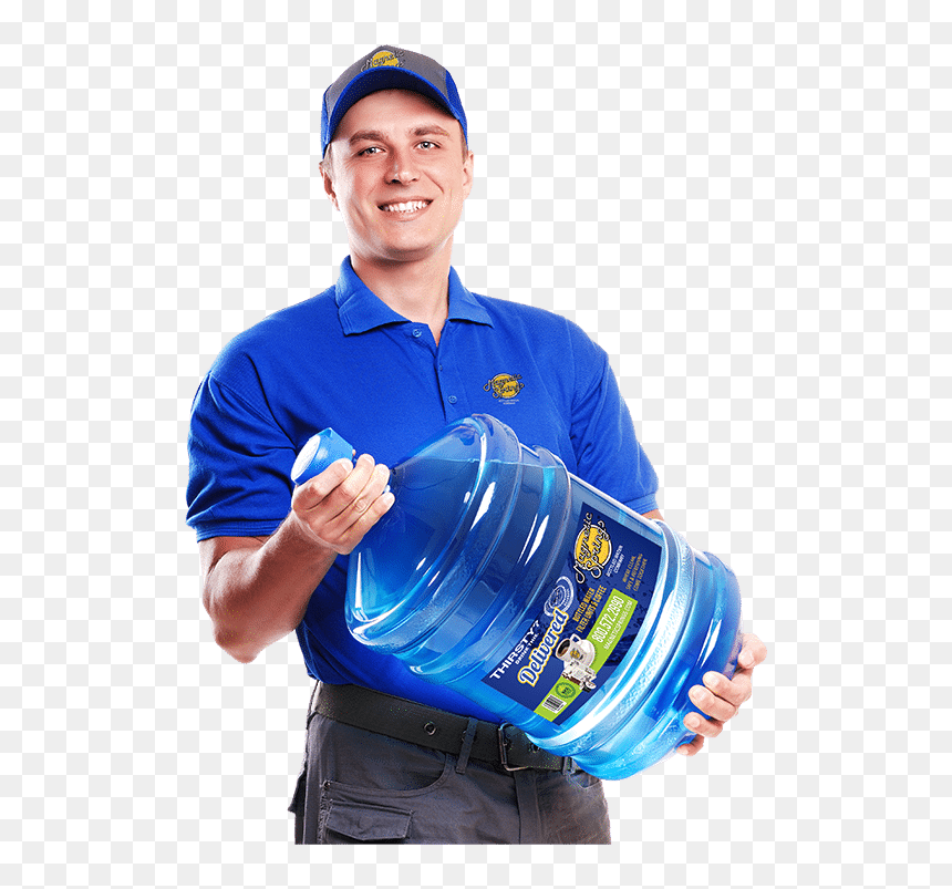 19 Litre Water Delivery, HD Png Download - delivery man png
