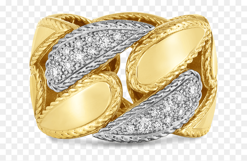 18k Roberto Coin Designer Gold Ring With Diamonds - Ring, HD Png Download - selena gomez png 2016