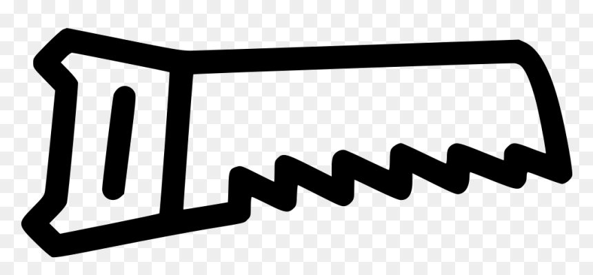 Hand Saw Cut Wood Garden Tool - Saw And Wood Icon, HD Png Download - wood slice png
