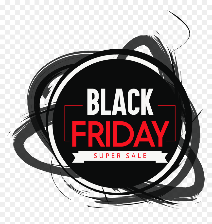 Black Friday Sticker Png, Transparent Png - black friday logo png