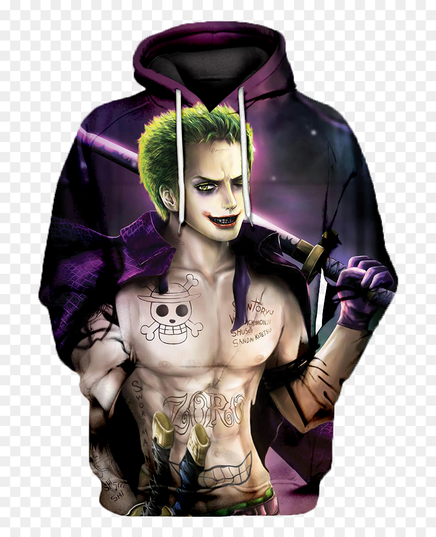 Zoro 4 3d Printed Anime - Zoro Joker, HD Png Download - roronoa zoro png