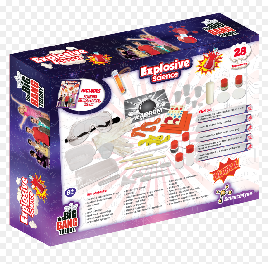 Explosive Science The Big Bang Theory Edition Back - Educational Toy, HD Png Download - big bang theory png