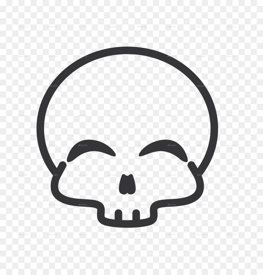 Transparent Head Outline Png - Skull Outline With Glasses, Png Download - funny glasses png