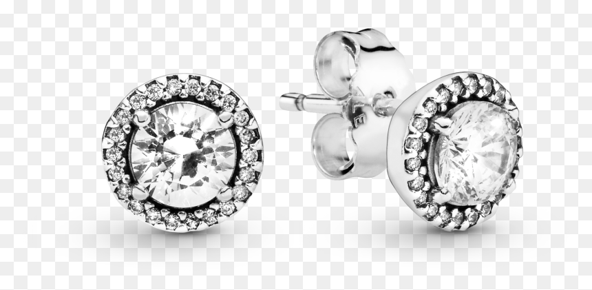 Pandora - Title - Tag - Pandora Stud Earrings, HD Png Download - earing png