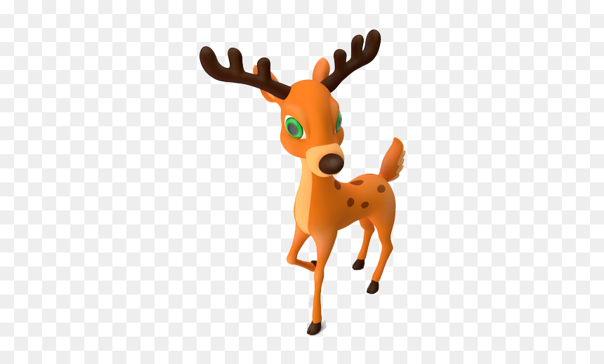 Deer Png Free Pic Clipart - Animal Figure, Transparent Png - deer clipart png