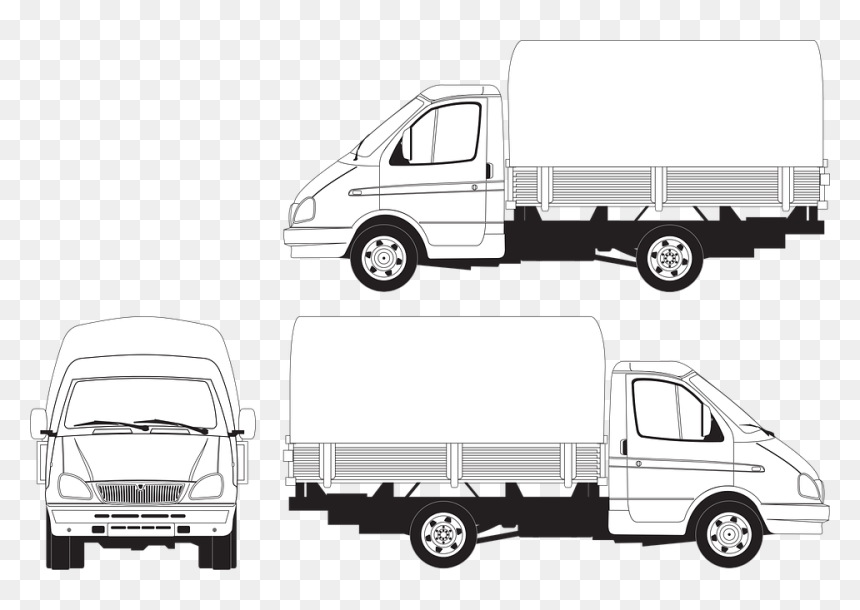 Gas, Gazelle, Awning, Body, Truck, Russian Truck, Load - 트럭 일러스트 레이터, HD Png Download - gazelle png