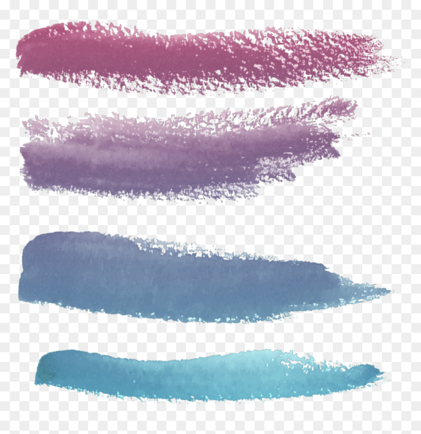 Transparent Pink Gradient Png - Brush Strokes Paint Pink, Png Download - pink paint png