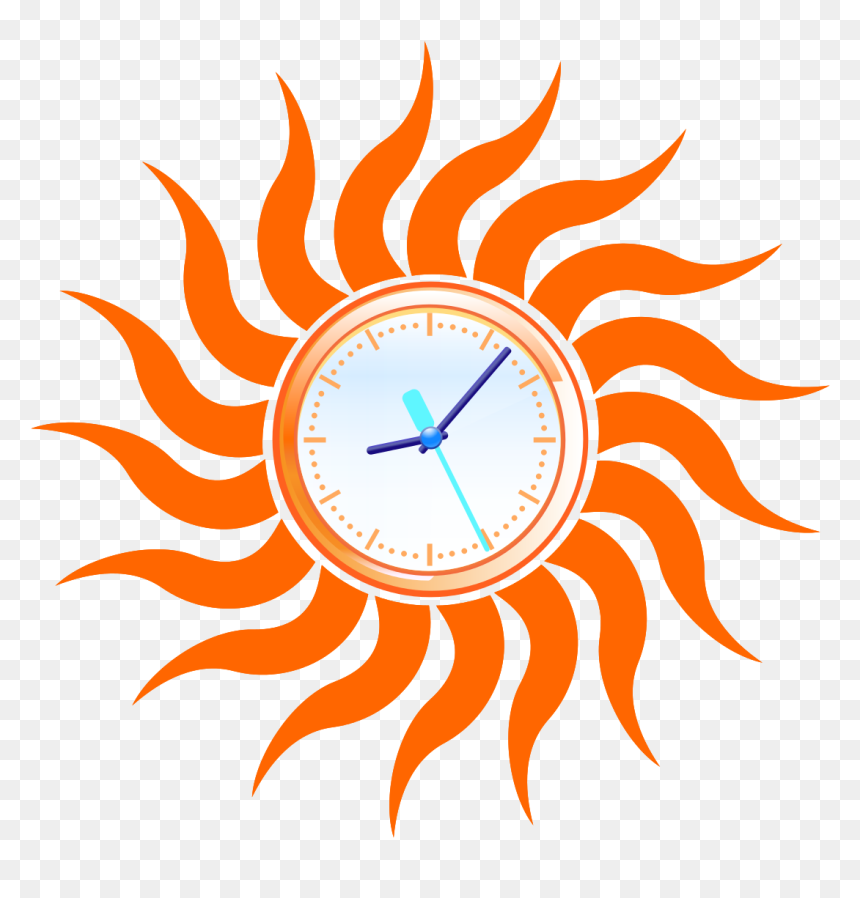Summer Clock Svg, HD Png Download - summer time png