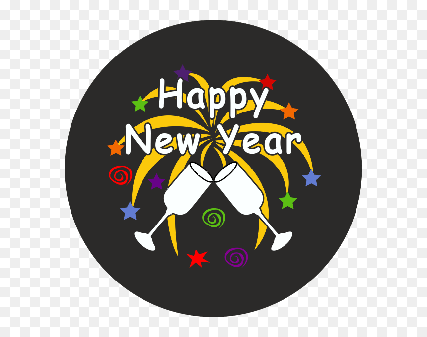 234-blank - Circle, HD Png Download - happy new year 2015 png