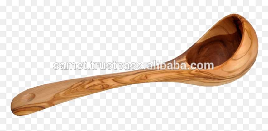 Olive Wood Ladle 35 Cm - Hardwood, HD Png Download - ladle png