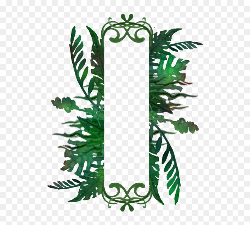 Transparent Jungle Frame Png - Plant Frame Png, Png Download - retro frames png