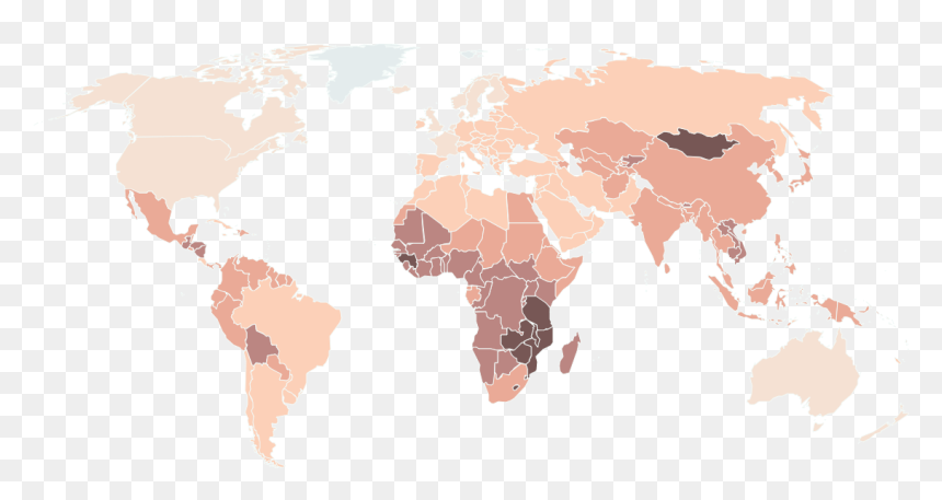 World Map, HD Png Download - infection png