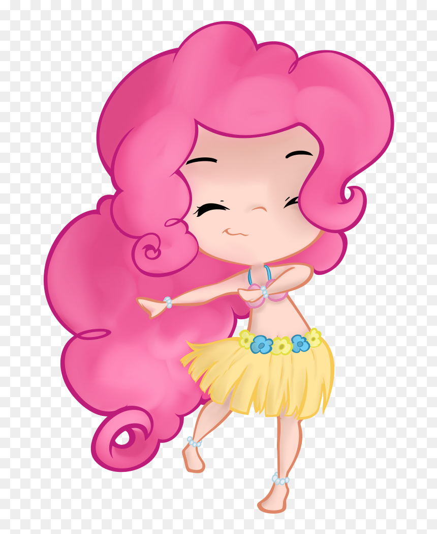 Transparent Hula Skirt Png - Pinkie Pie Stomach, Png Download - grass skirt png