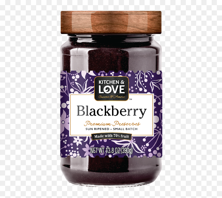 Kitchen & Love Fig Jam, HD Png Download - blackberry fruit png