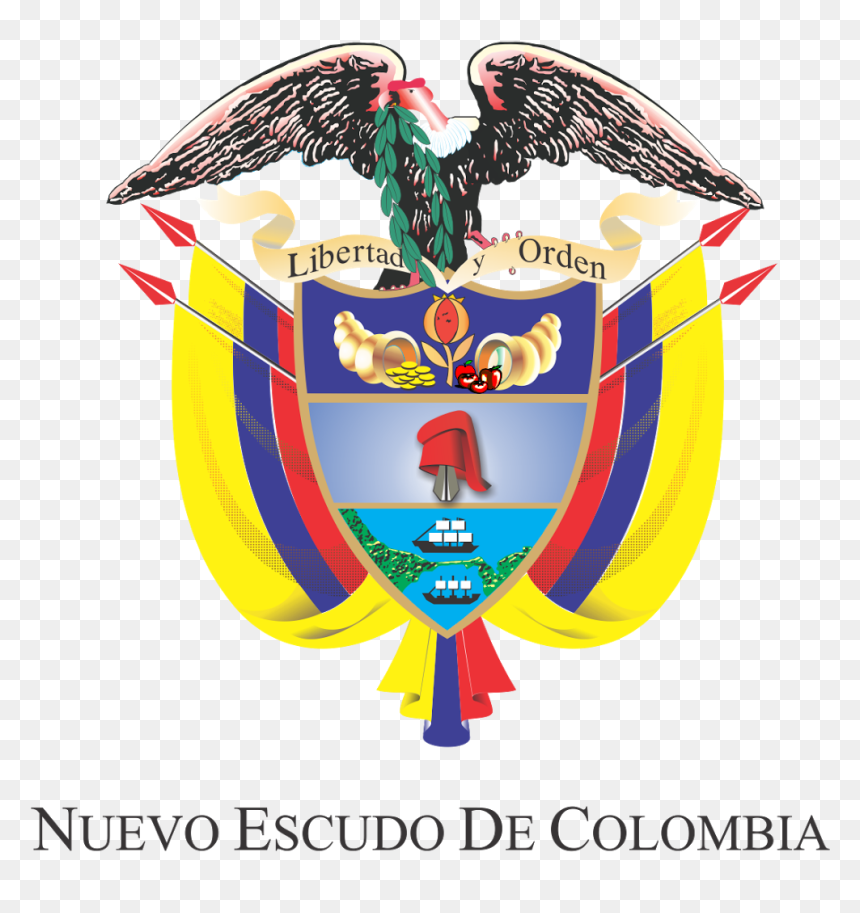 Colombia Emblem Transparent, HD Png Download - escudo vector png