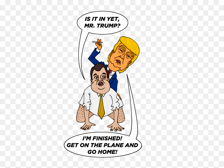 Chris Christie Endorses Donald Trump, HD Png Download - trump cartoon png
