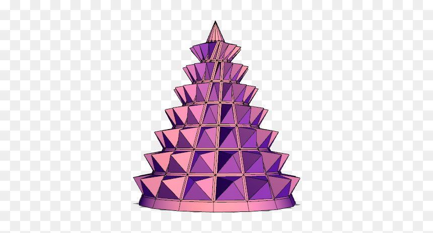 Xmas Twisted Tree - Illustration, HD Png Download - 3d tree png
