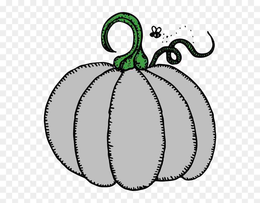 Gray Pumpkin Svg Clip Arts - Fall Clip Art Pumpkin, HD Png Download - white pumpkin png