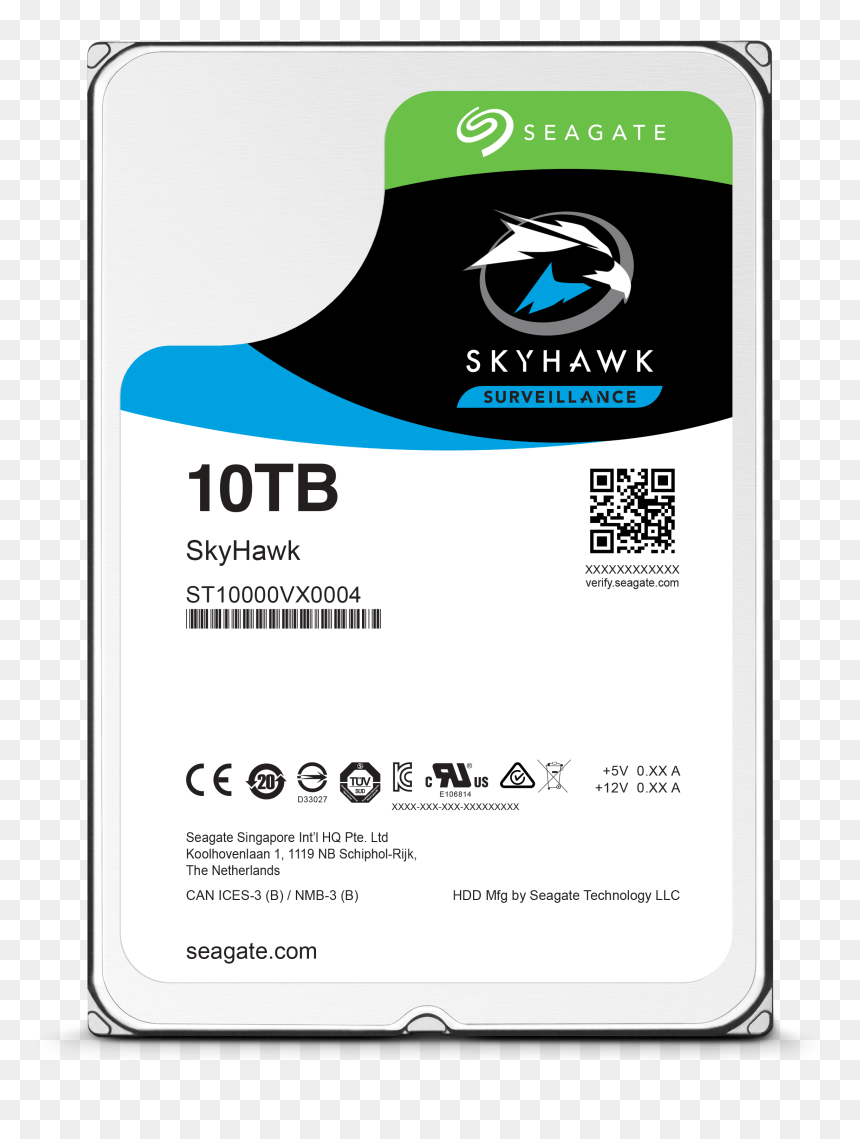 Seagate 3.5 Skyhawk Surveillance 10tb, HD Png Download - seagate logo png