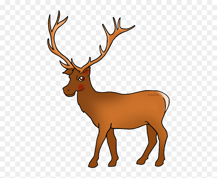 Elk Free United States Clip Art By Phillip Martin Utah - Utah State Animal Elk, HD Png Download - utah outline png