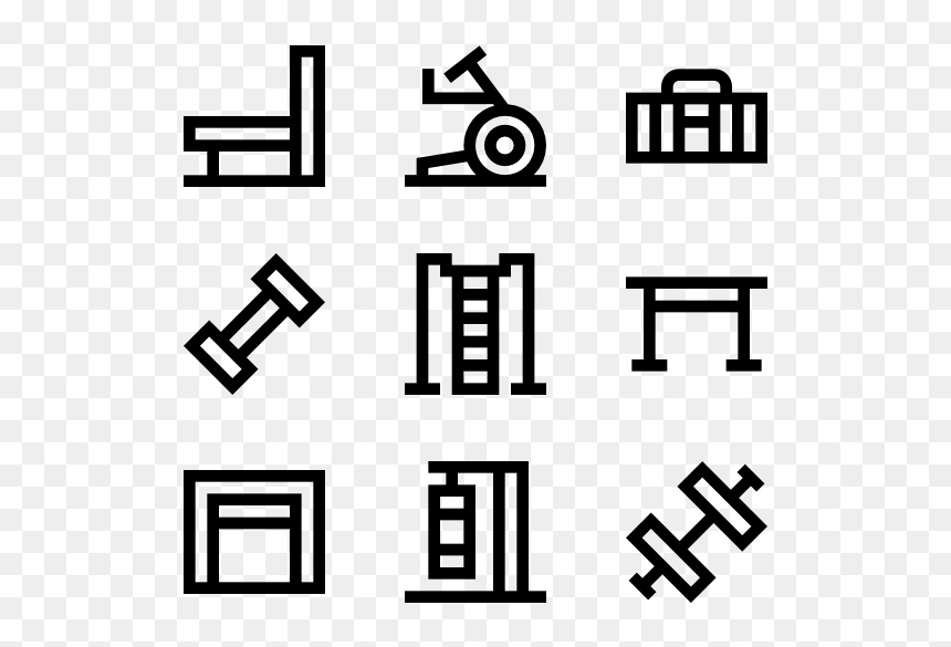Printing Icons, HD Png Download - gym icon png