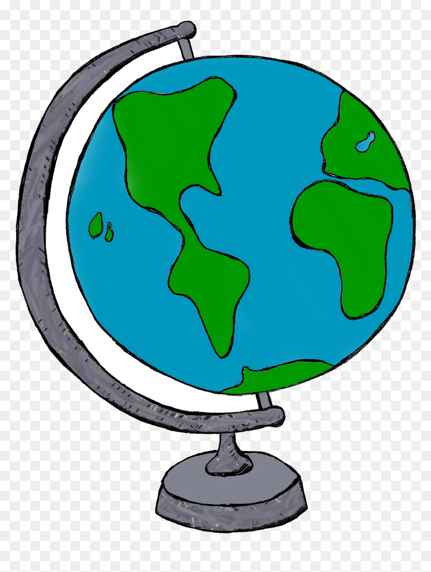 Globe Clip Art By Carrie Teaching First My World Doodles, HD Png Download - png doodles