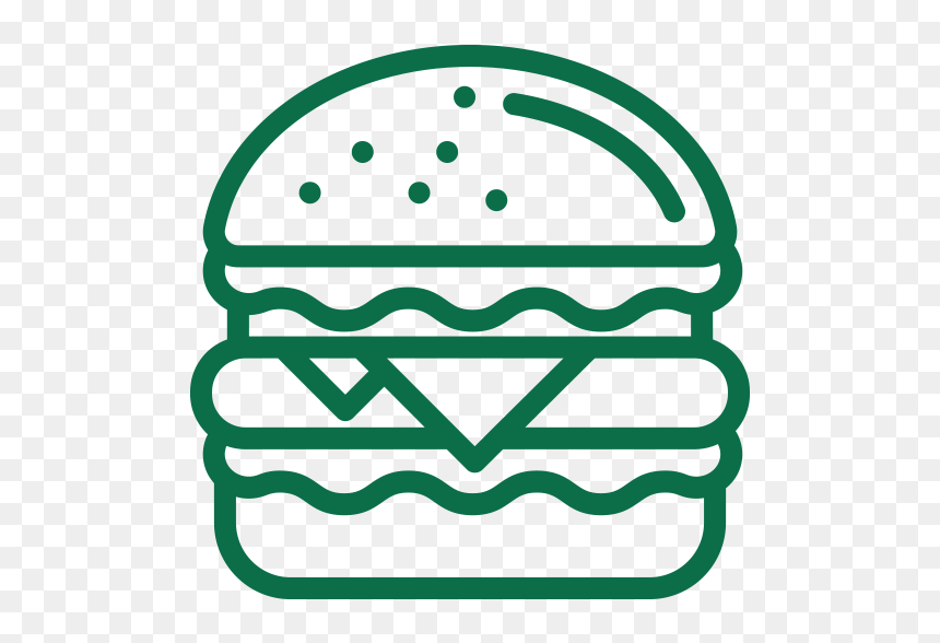 Burger Icon, HD Png Download - burger icon png